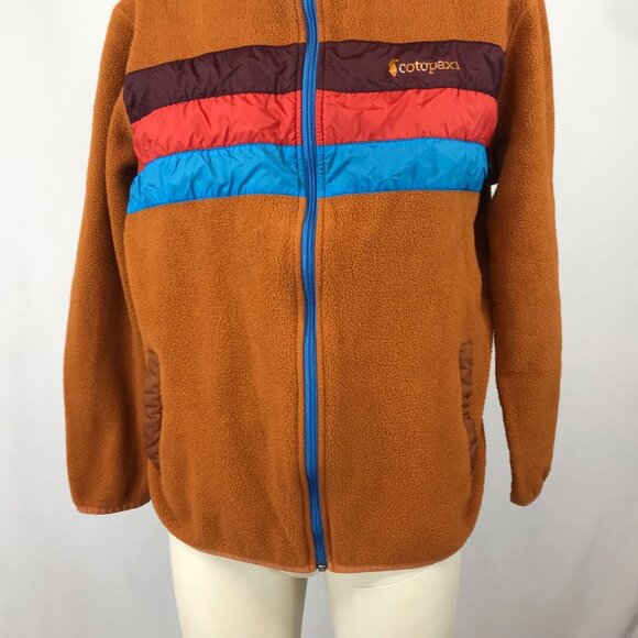 COTOPAXI ~ MENS XL ~ BURNT ORANGE COLORFUL FULL ZIP FLEECE JACKET - Picture 3 of 7